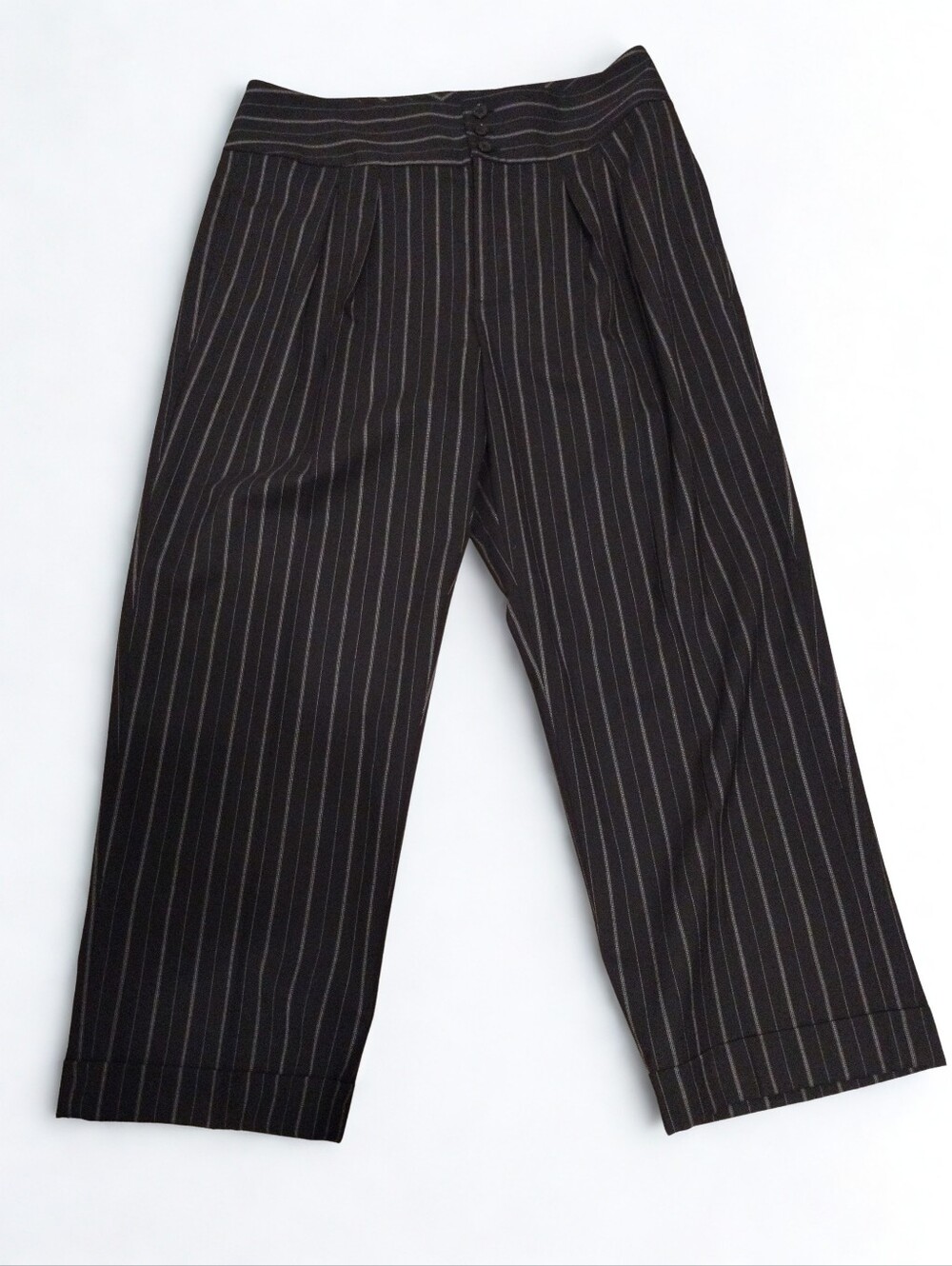 Ralph Lauren Classic Pinstripe Suit Pants Black Label Women's Size 12P